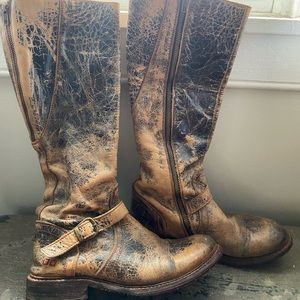 Bed Stu Glaye Knee Riding Boot Black Lux